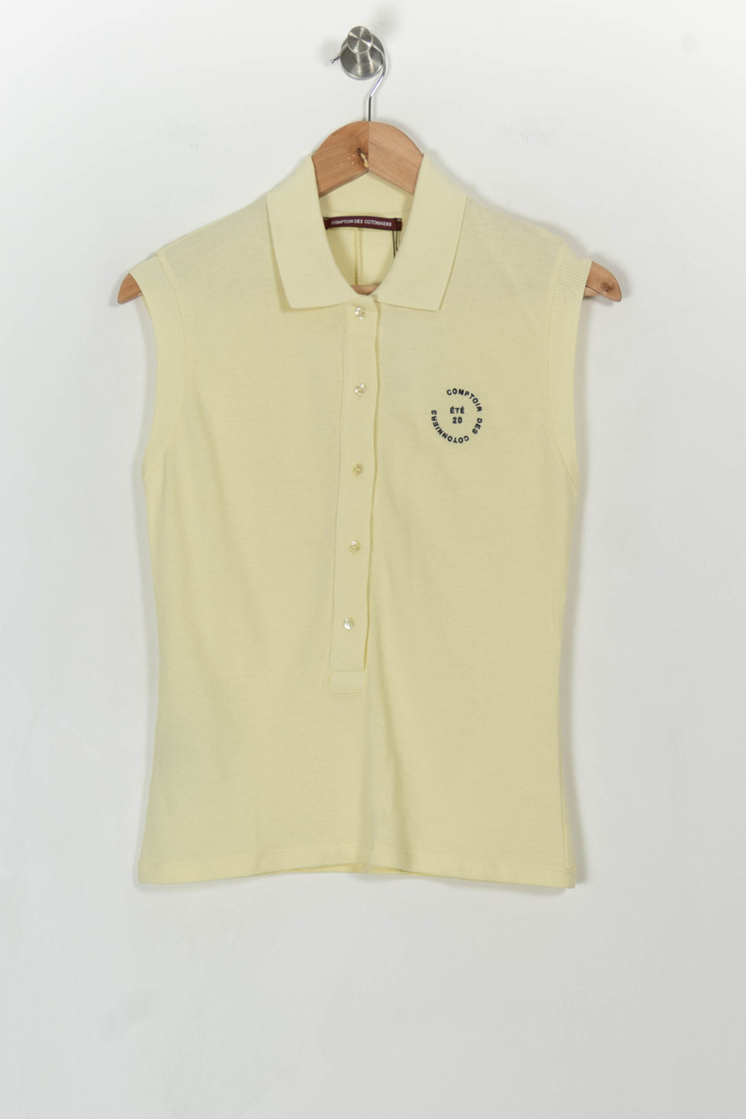 Polo Sans Manches Jaune - Taille XS/34 de la marque Comptoir des Cotonniers | PARAD43305 - Vendu par Paradigme - Image 2