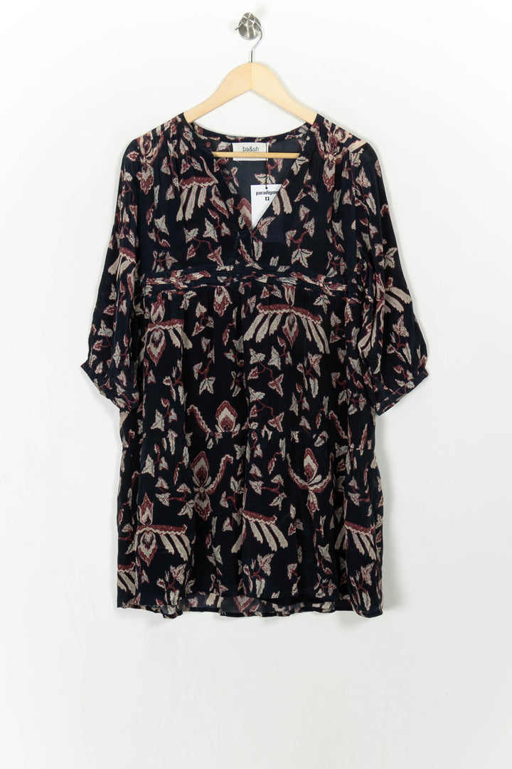 Robe Courte Noire et Bordeaux - Taille S/36 de la marque ba&sh | PARAD43306 - Vendu par Paradigme - Image 2