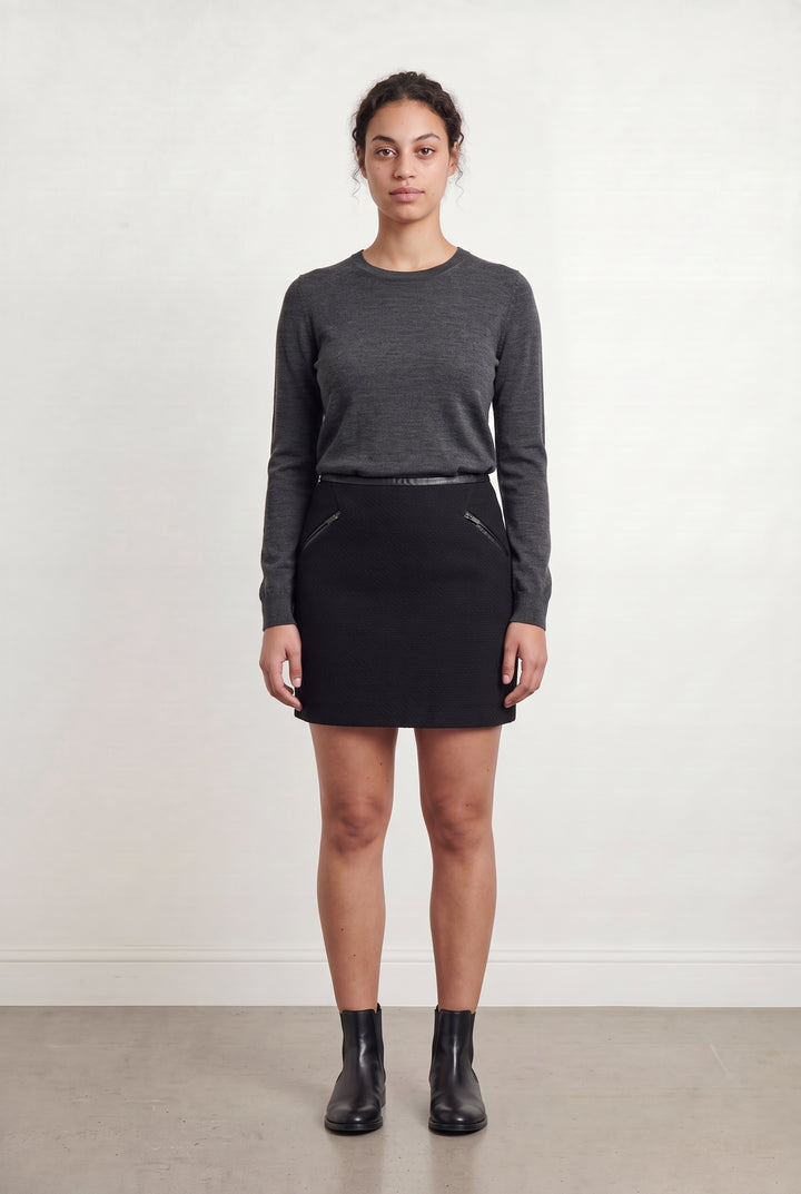 Jupe Courte Noire - Taille L/40 de la marque Comptoir des Cotonniers | PARAD43308 - Vendu par Paradigme - Image 1