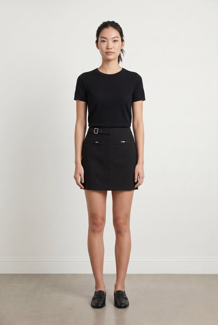 Jupe Courte Noire - Taille M/38 de la marque Comptoir des Cotonniers | PARAD43311 - Vendu par Paradigme - Image 1