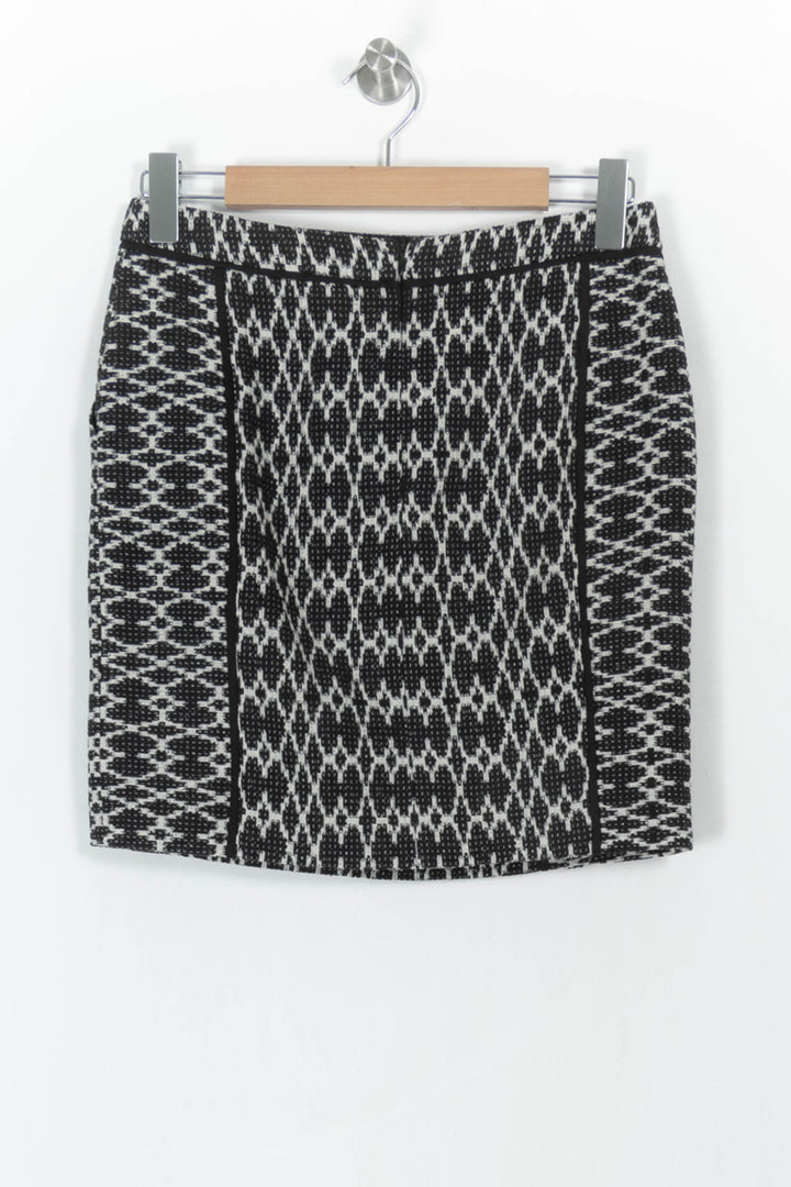 Jupe Courte Noire et Blanche - Taille M/38 de la marque Comptoir des Cotonniers | PARAD43312 - Vendu par Paradigme - Image 4