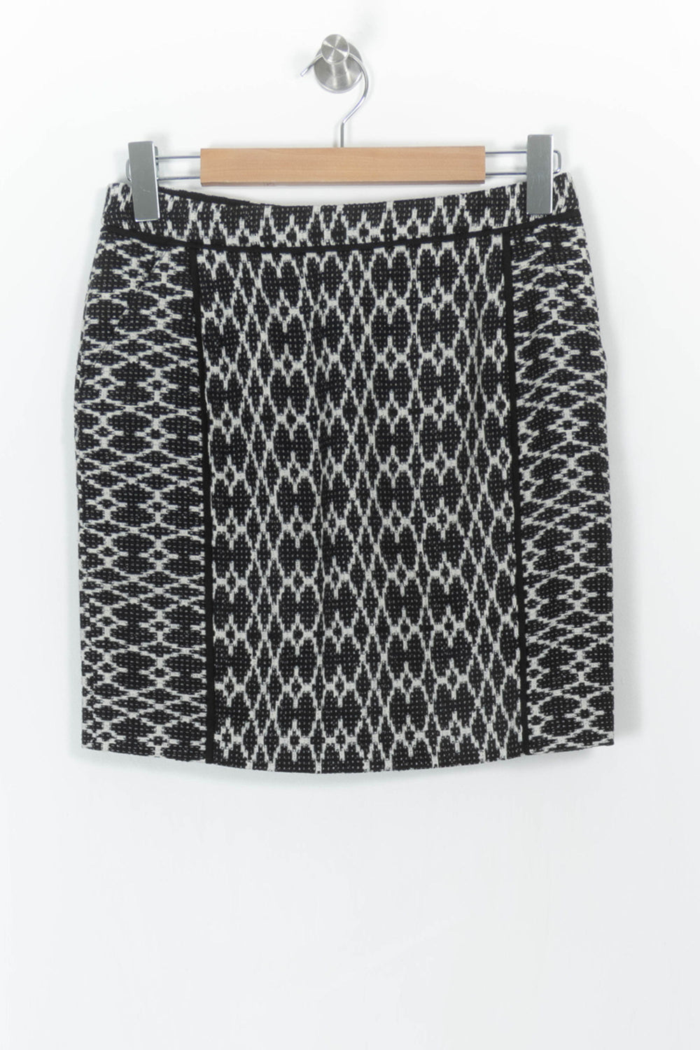 Jupe Courte Noire et Blanche - Taille M/38 de la marque Comptoir des Cotonniers | PARAD43312 - Vendu par Paradigme - Image 2