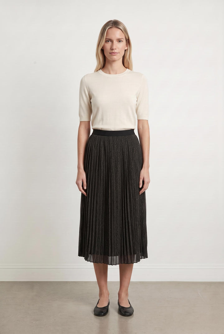 Jupe Plissée Noire - Taille M/38 de la marque Maison 123 | PARAD43317 - Vendu par Paradigme - Image 1