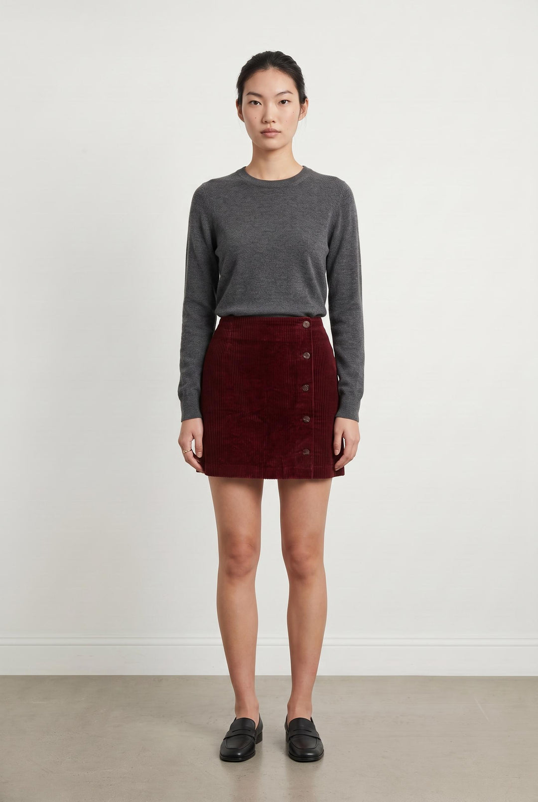 Jupe Courte Bordeaux - Taille M/38 de la marque Des petits hauts | PARAD43324 - Vendu par Paradigme - Image 1