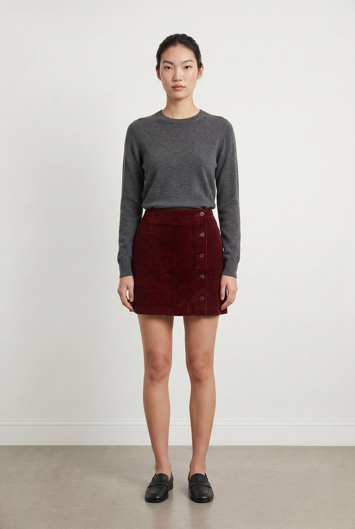 Jupe Courte Bordeaux - Taille M/38 de la marque Des petits hauts | PARAD43324 - Vendu par Paradigme - Image 1