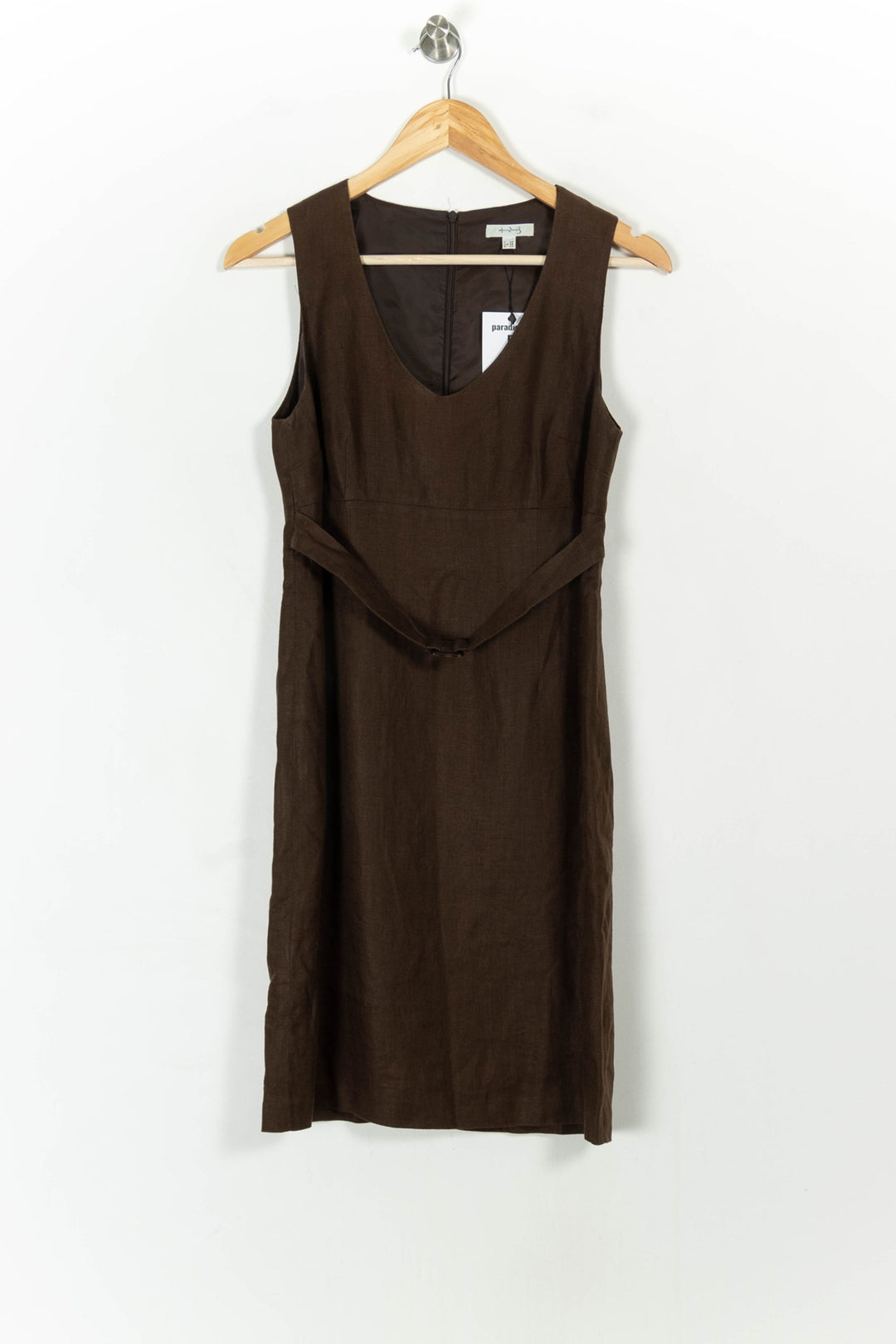 Robe Sans Manches Marron - Taille M/38 de la marque Maison 123 | PARAD43332 - Vendu par Paradigme - Image 2
