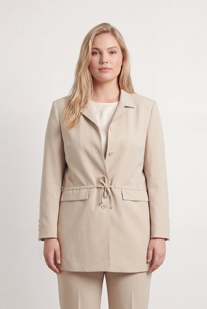 Veste Longue Beige - Taille XXXL/46 de la marque Maison 123 | PARAD43334 - Vendu par Paradigme - Image 1