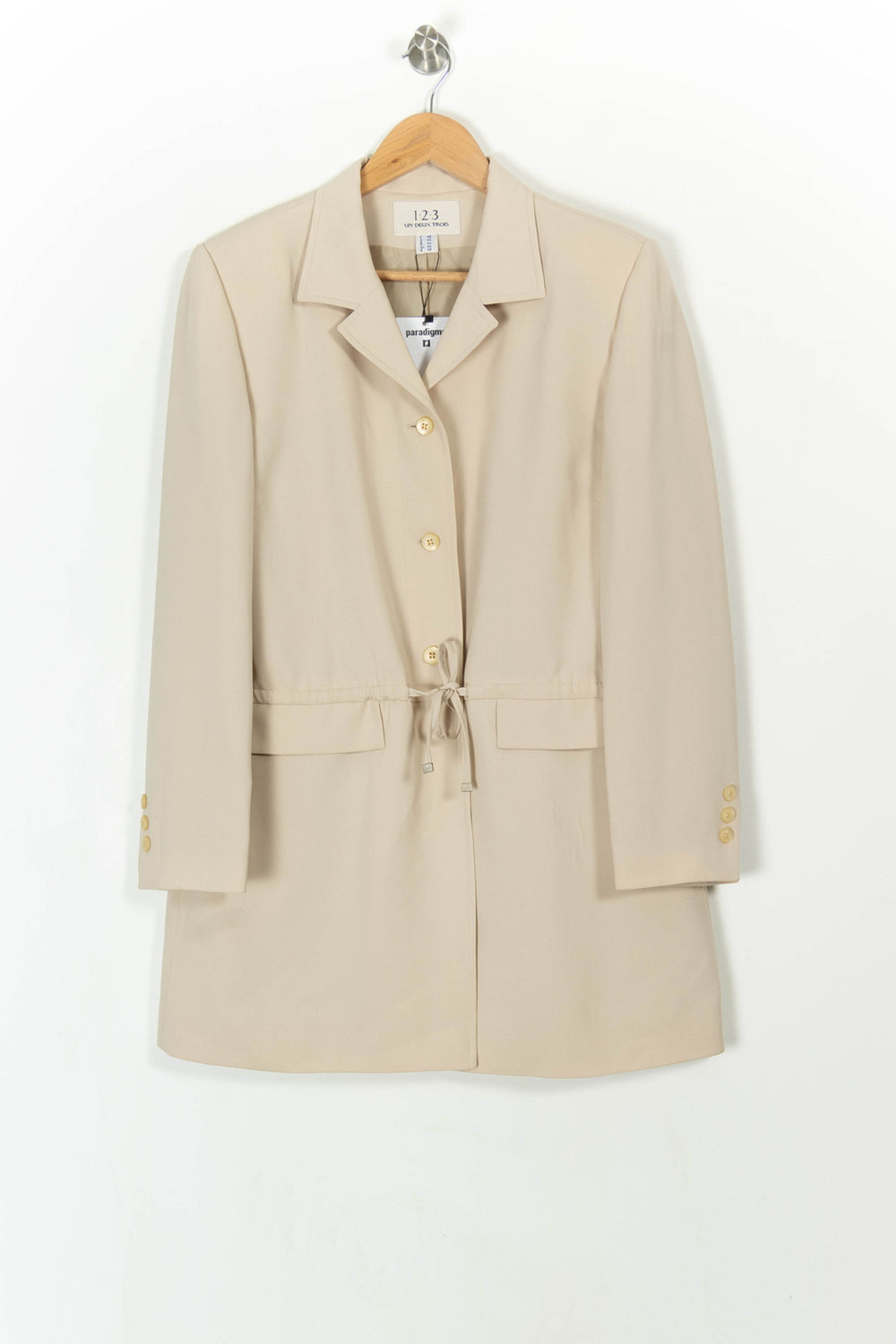 Veste Longue Beige - Taille XXXL/46 de la marque Maison 123 | PARAD43334 - Vendu par Paradigme - Image 2