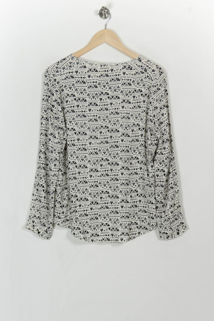 Blouse Blanche et Noire - Taille L/40 de la marque Des petits hauts | PARAD43335 - Vendu par Paradigme - Image 4