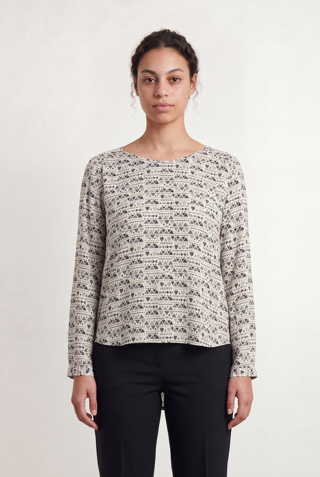 Blouse Blanche et Noire - Taille L/40 de la marque Des petits hauts | PARAD43335 - Vendu par Paradigme - Image 1