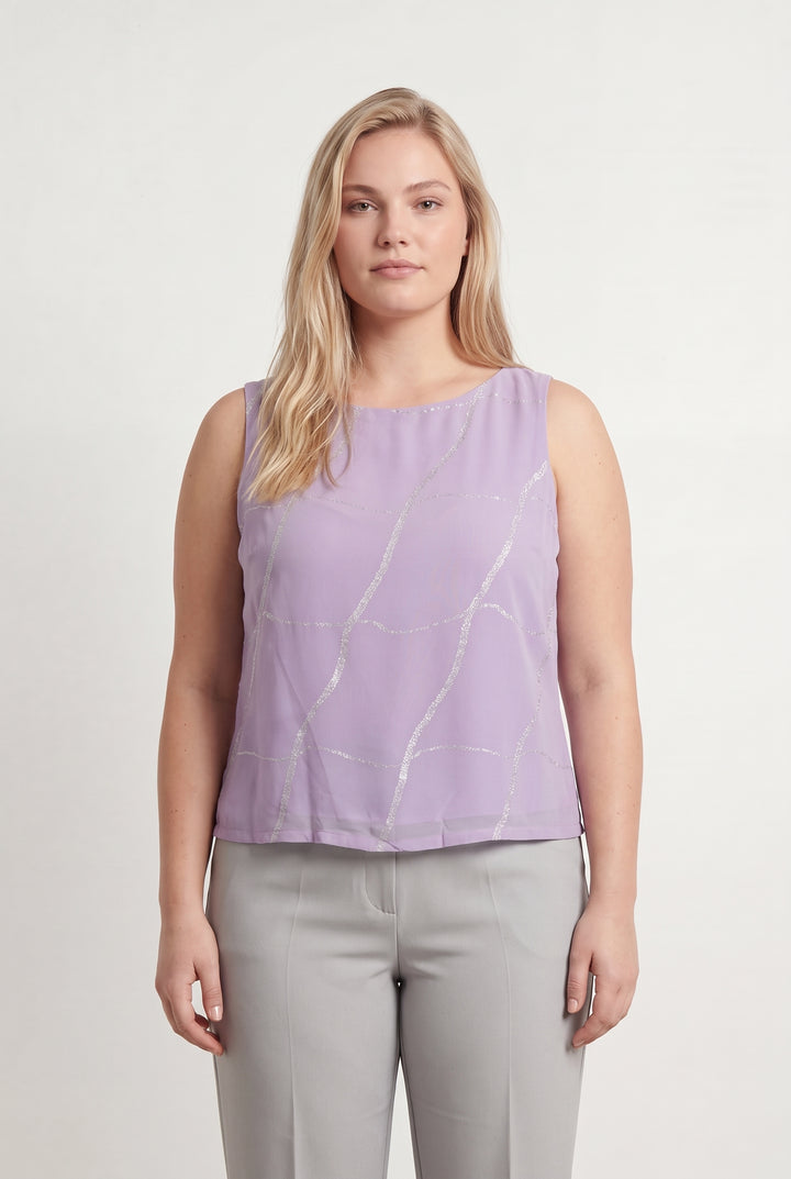 Débardeur Violet - Taille XL/42 de la marque Maison 123 | PARAD43339 - Vendu par Paradigme - Image 1