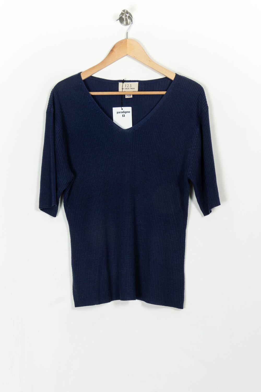 Pull Bleu - Taille XXXL/46 de la marque Maison 123 | PARAD43341 - Vendu par Paradigme - Image 2