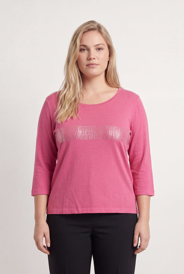 T-shirt Rose - Taille XXXL/46 de la marque Maison 123 | PARAD43342 - Vendu par Paradigme - Image 1