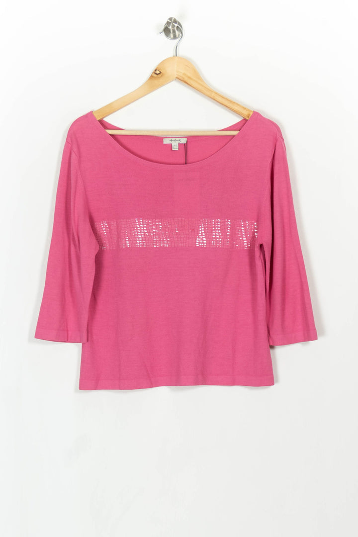 T-shirt Rose - Taille XXXL/46 de la marque Maison 123 | PARAD43342 - Vendu par Paradigme - Image 2