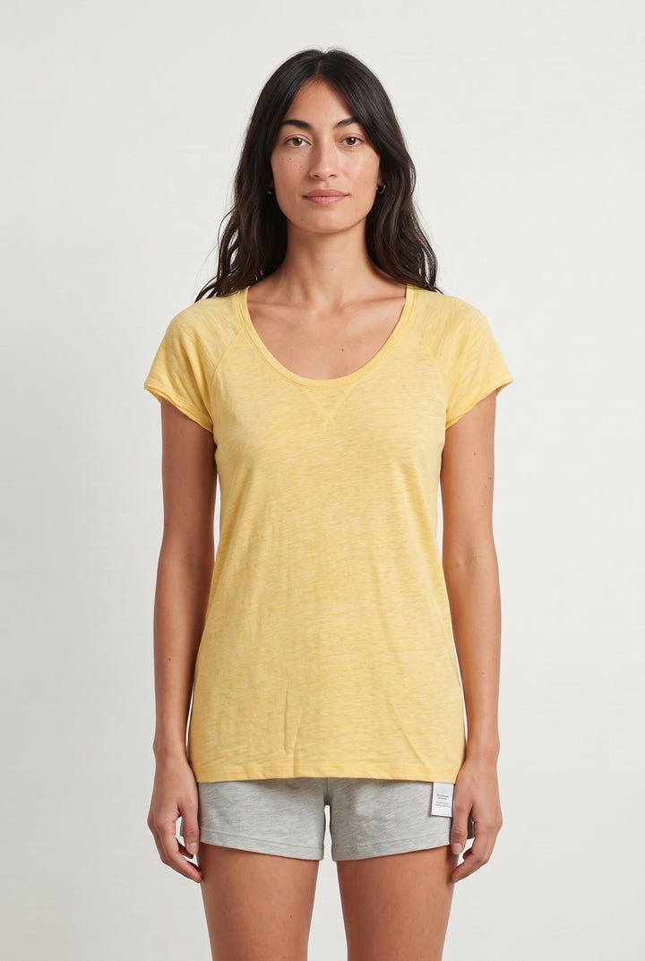 Tee-shirt Jaune - Taille S/36 de la marque Majestic Filatures | PARAD43347 - Vendu par Paradigme - Image 1