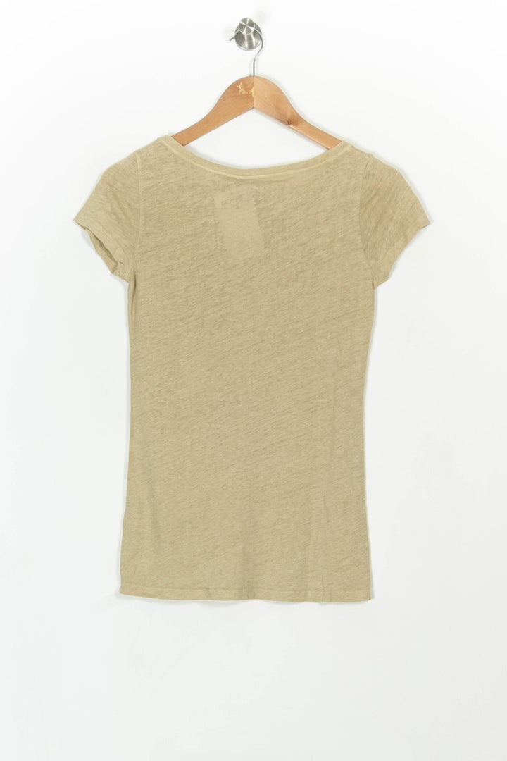 Tee-shirt Beige - Taille S/36 de la marque Majestic Filatures | PARAD43349 - Vendu par Paradigme - Image 4
