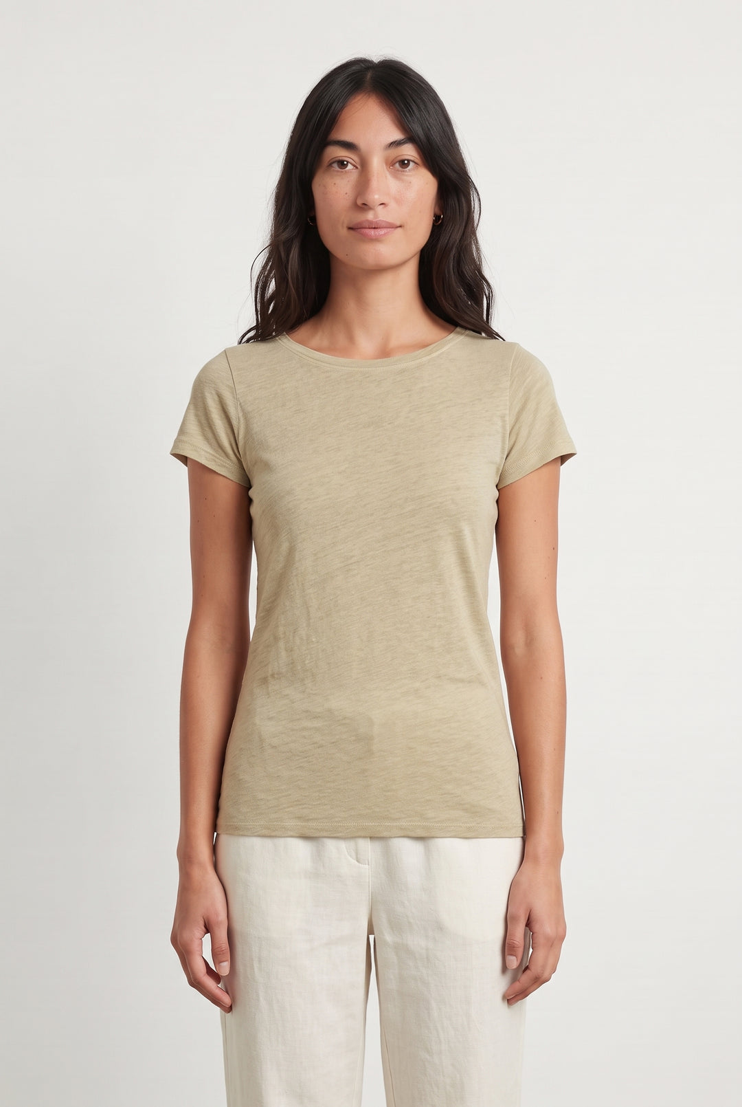 Tee-shirt Beige - Taille S/36 de la marque Majestic Filatures | PARAD43349 - Vendu par Paradigme - Image 1