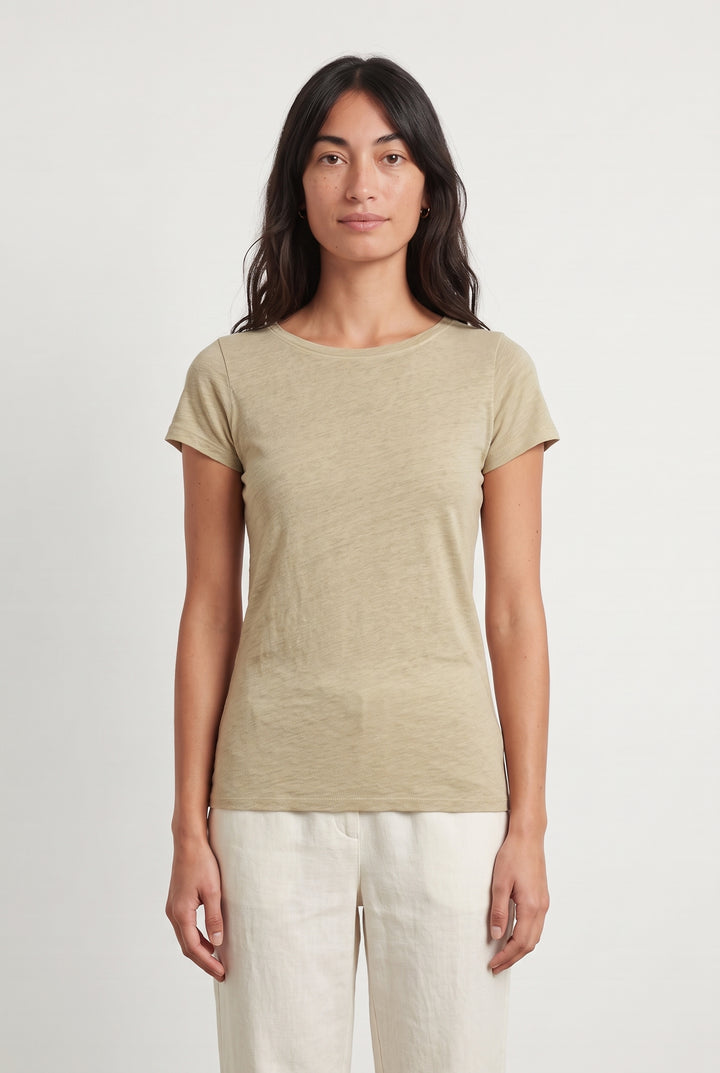 Tee-shirt Beige - Taille S/36 de la marque Majestic Filatures | PARAD43349 - Vendu par Paradigme - Image 1