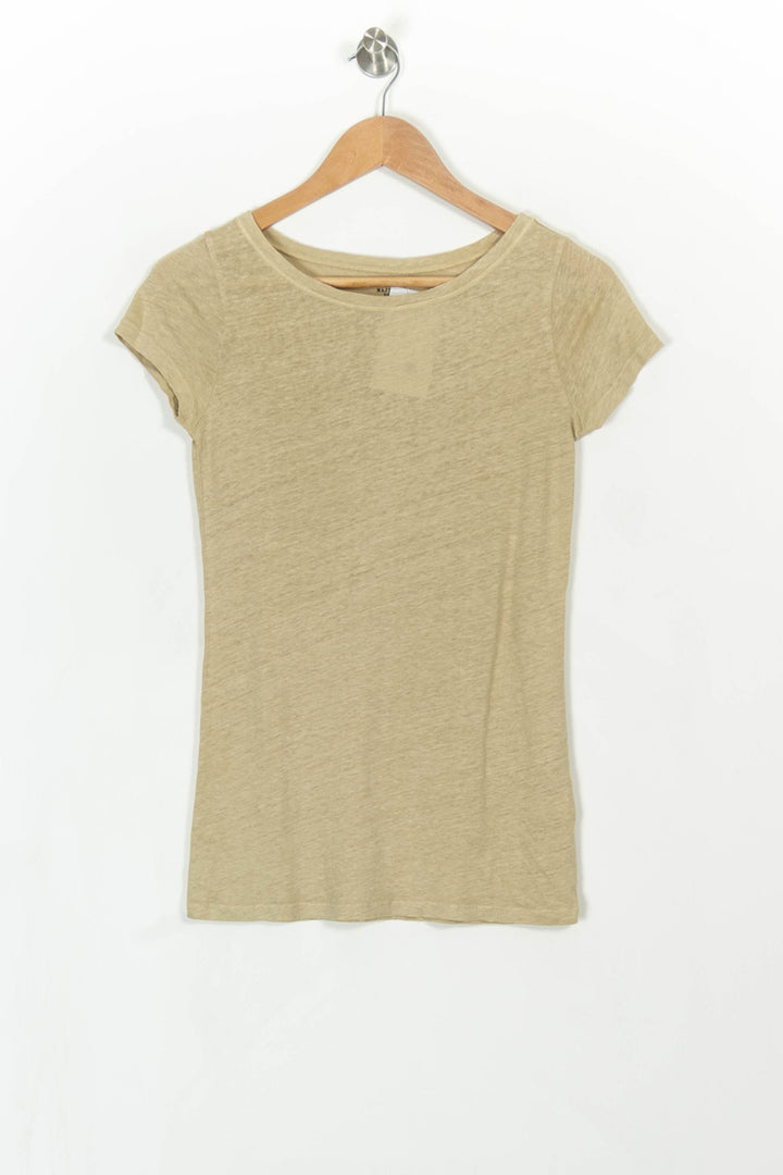 Tee-shirt Beige - Taille S/36 de la marque Majestic Filatures | PARAD43349 - Vendu par Paradigme - Image 2