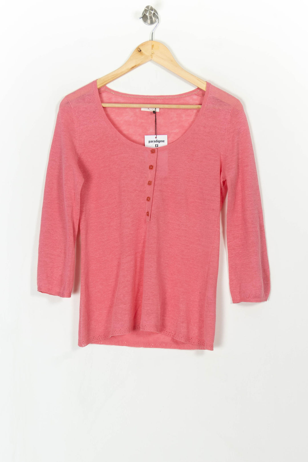 Pull Rose - Taille S/36 de la marque Des petits hauts | PARAD43350 - Vendu par Paradigme - Image 2