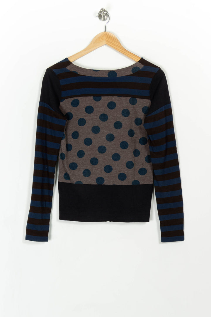 Cardigan Bleu et Noir - Taille S/36 de la marque One Step | PARAD43351 - Vendu par Paradigme - Image 4