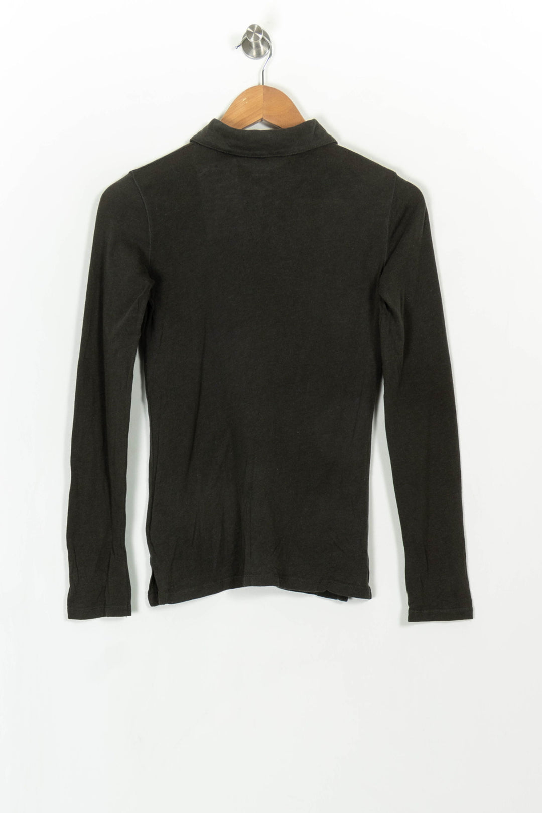 Polo Manches Longues Vert - Taille S/36 de la marque Majestic Filatures | PARAD43354 - Vendu par Paradigme - Image 4