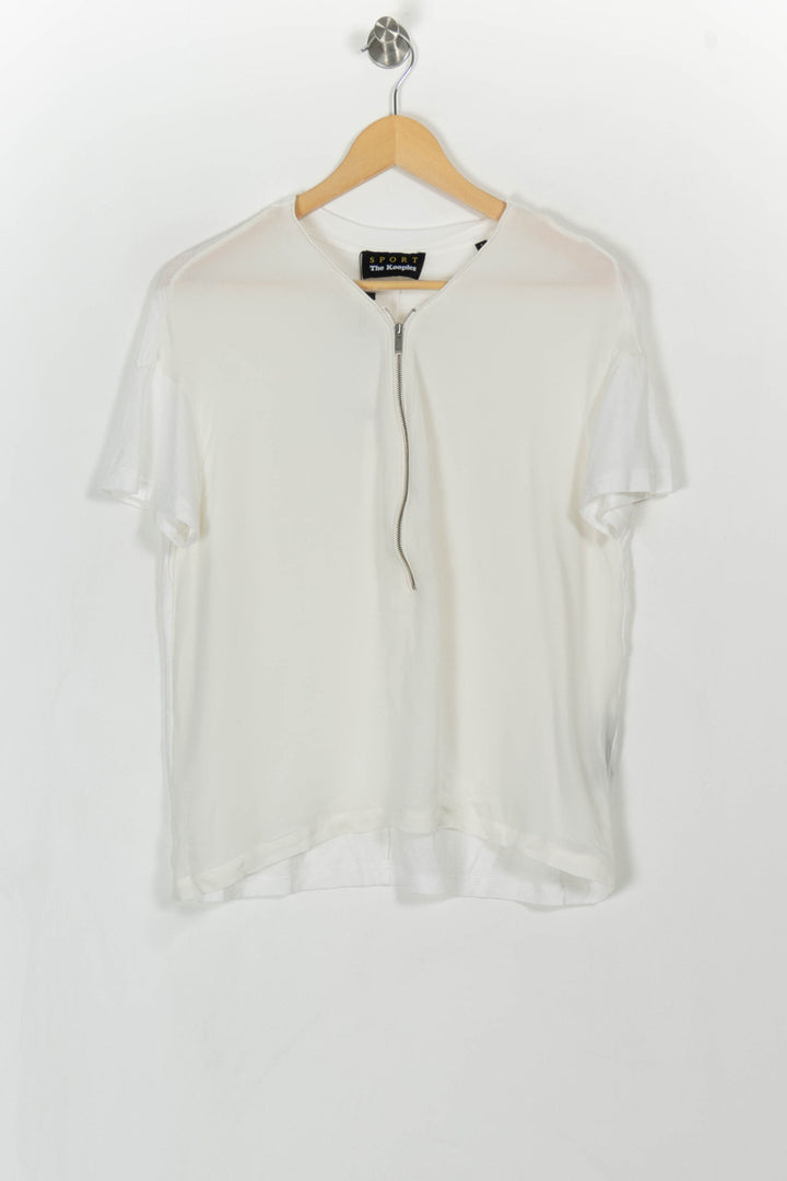 T-shirt Blanc - Taille S/36 de la marque The Kooples - Sport | PARAD43356 - Vendu par Paradigme - Image 2