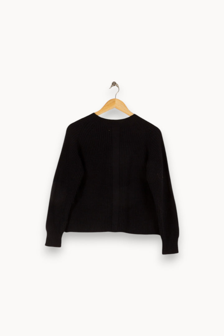 Pull en maille bleu foncé - Taille XS/34 de la marque La Fée Maraboutée | PARAD43439 - Vendu par Paradigme - Image 3