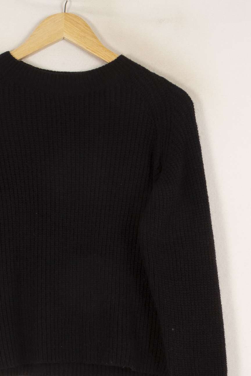 Pull en maille bleu foncé - Taille XS/34 de la marque La Fée Maraboutée | PARAD43439 - Vendu par Paradigme - Image 2