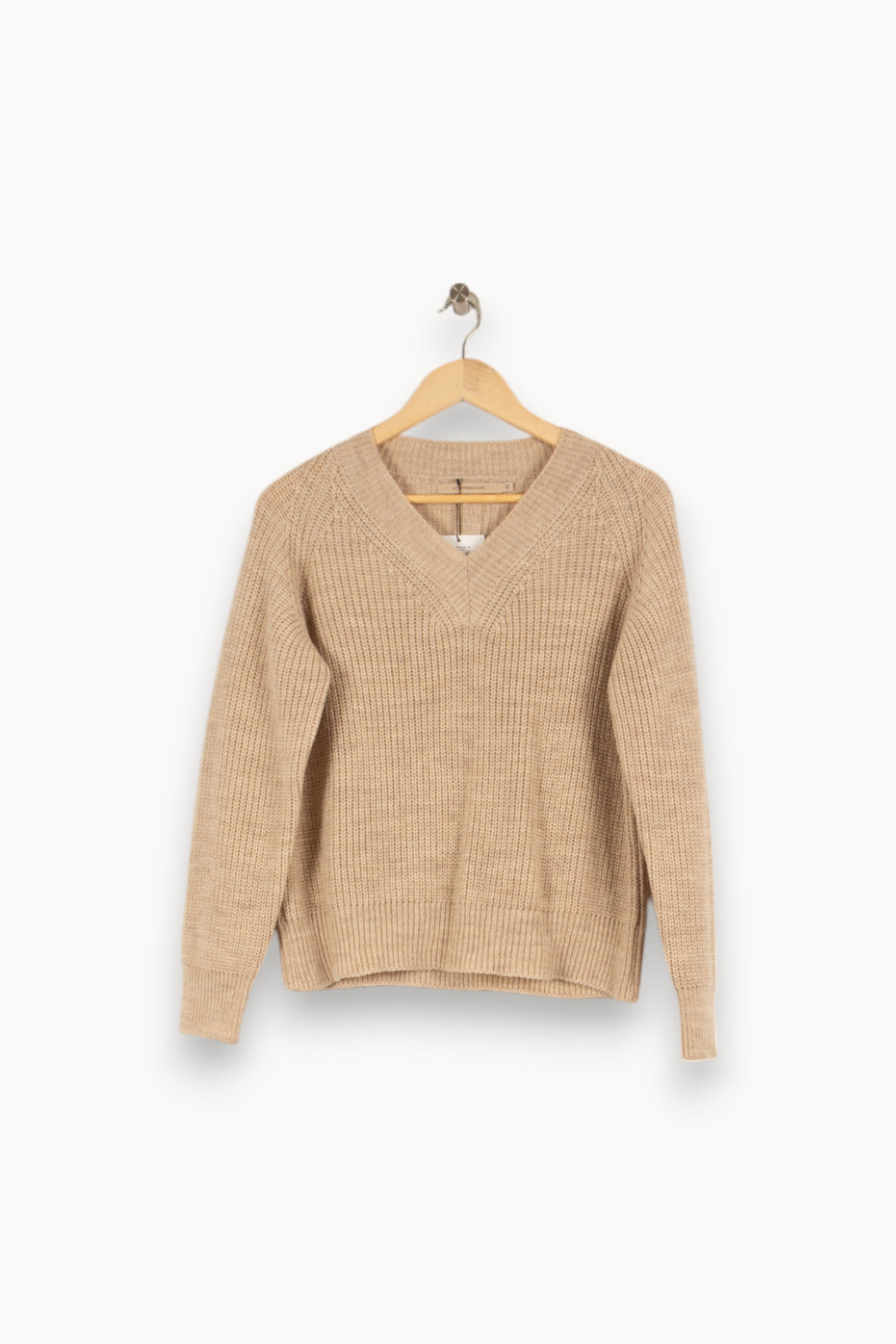 Pull en maille beige - Taille XS/34 de la marque La Fée Maraboutée | PARAD43441 - Vendu par Paradigme - Image 1