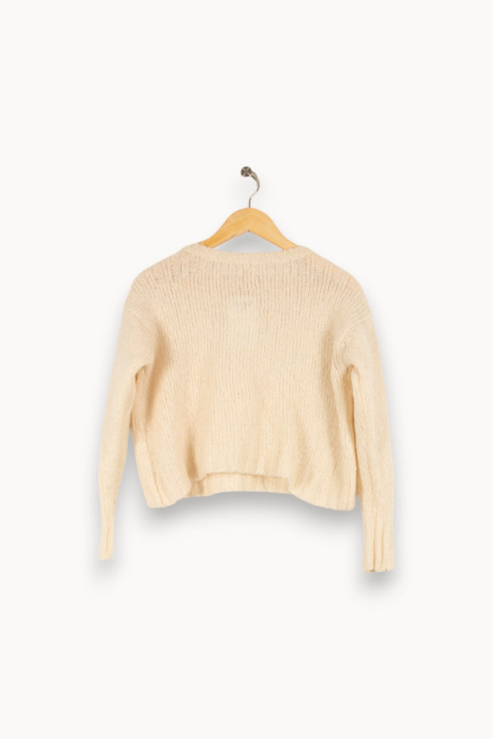 Pull en maille blanc - Taille XS/34 de la marque Des petits hauts | PARAD43452 - Vendu par Paradigme - Image 3