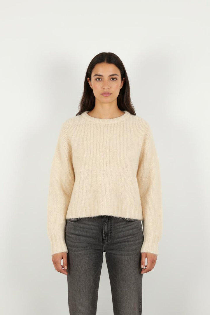 Pull en maille blanc - Taille XS/34