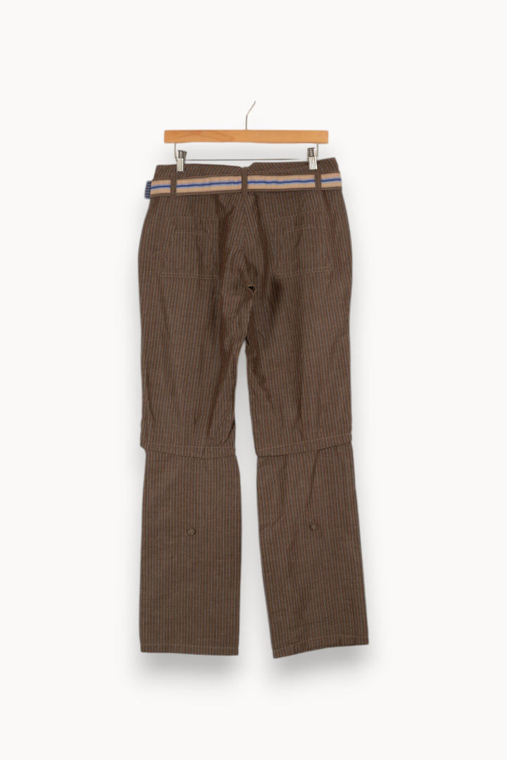 Pantalon marron rayé - Taille M/38 de la marque One Step | PARAD43463 - Vendu par Paradigme - Image 3
