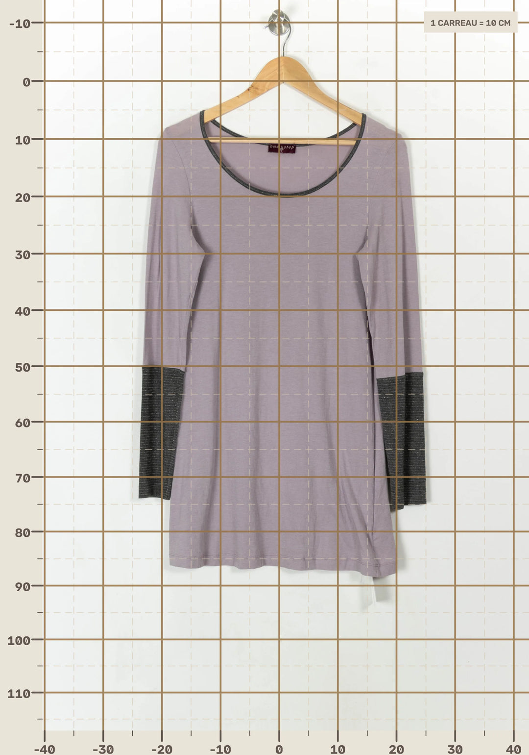 Robe rose et grise - Taille L/40 de la marque One Step | PARAD43464 - Vendu par Paradigme - Image 4