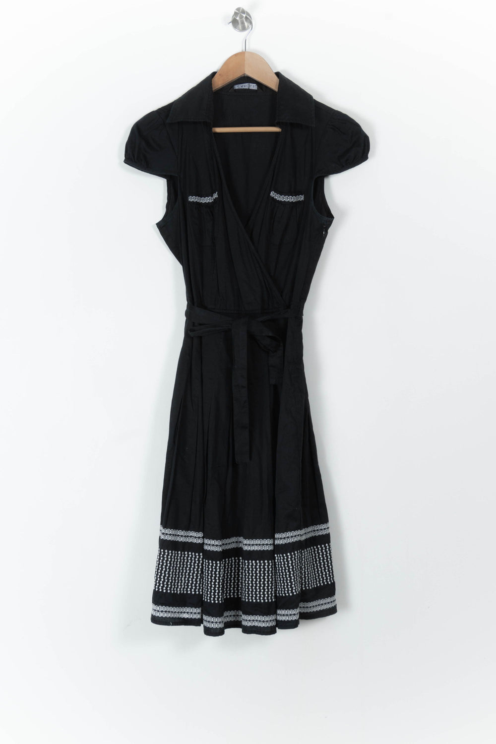 Robe longue noire et blanche - Taille M/38 de la marque Caroll | PARAD43520 - Vendu par Paradigme - Image 2