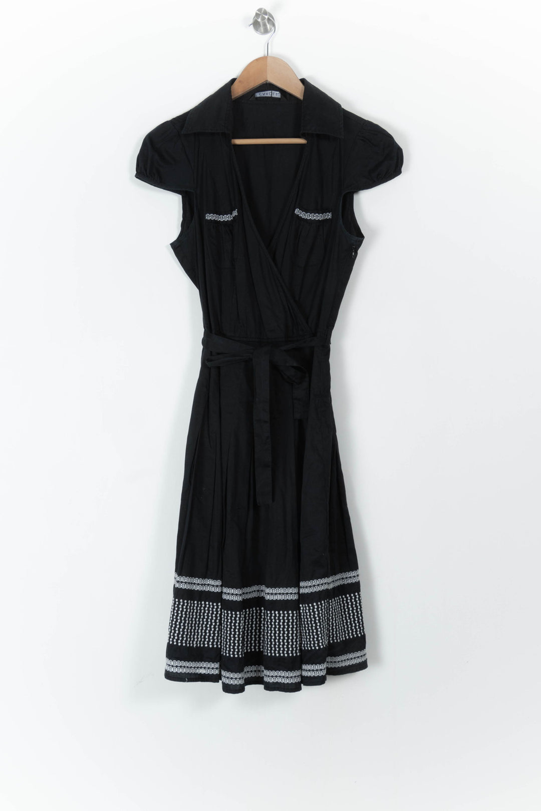 Robe longue noire et blanche - Taille M/38 de la marque Caroll | PARAD43520 - Vendu par Paradigme - Image 2