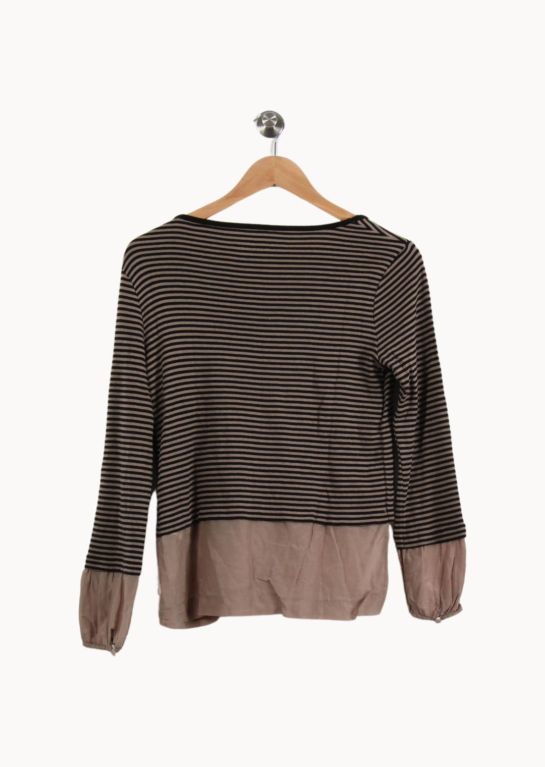 Cardigan Marron et Noir - Taille M/38 de la marque Caroll | PARAD43535 - Vendu par Paradigme - Image 4