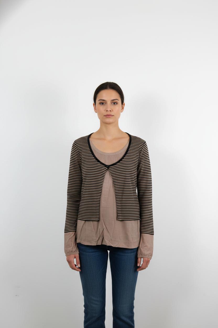 Cardigan Marron et Noir - Taille M/38