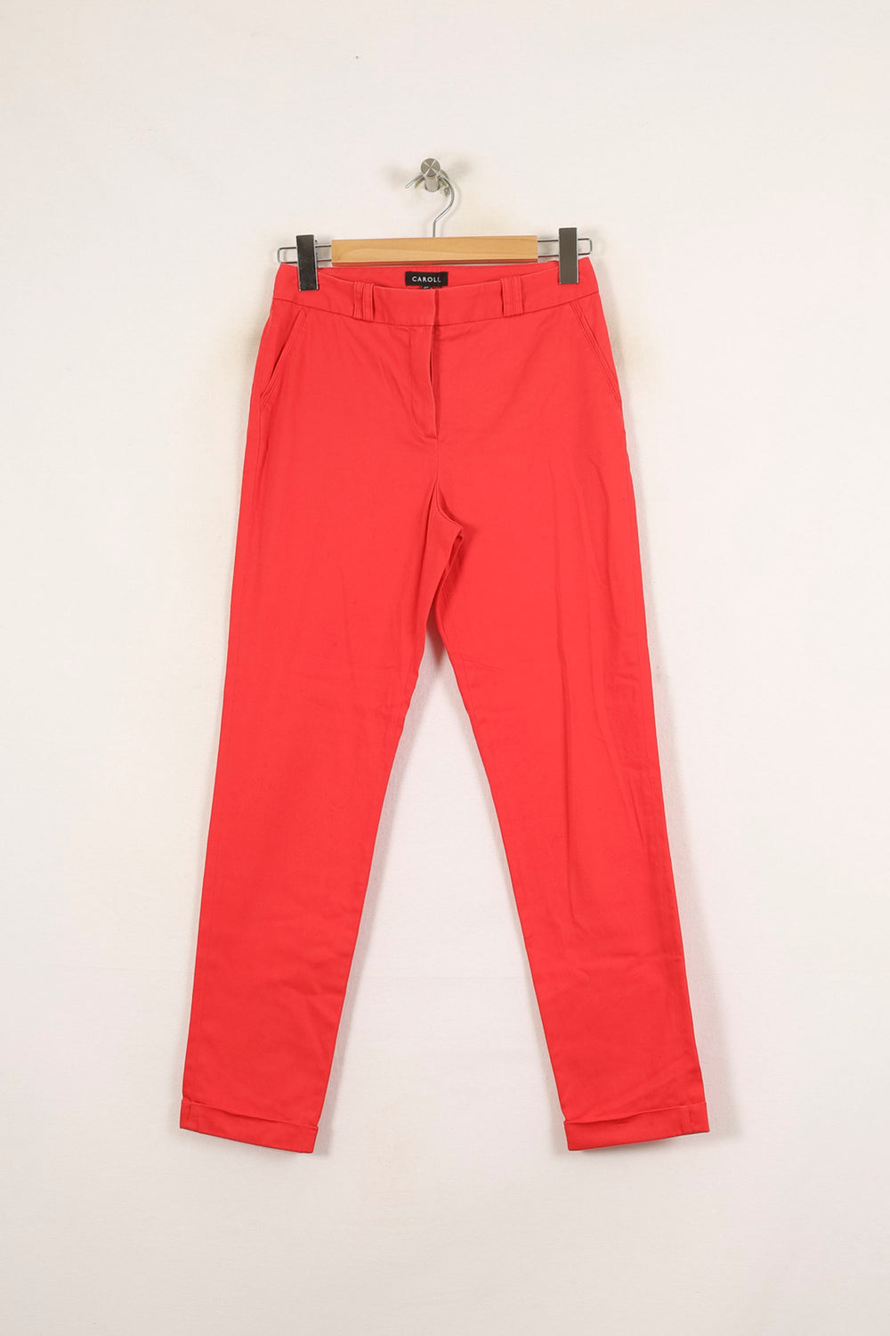 Pantalon Rouge - Taille S/36 de la marque Caroll | PARAD43537 - Vendu par Paradigme - Image 2