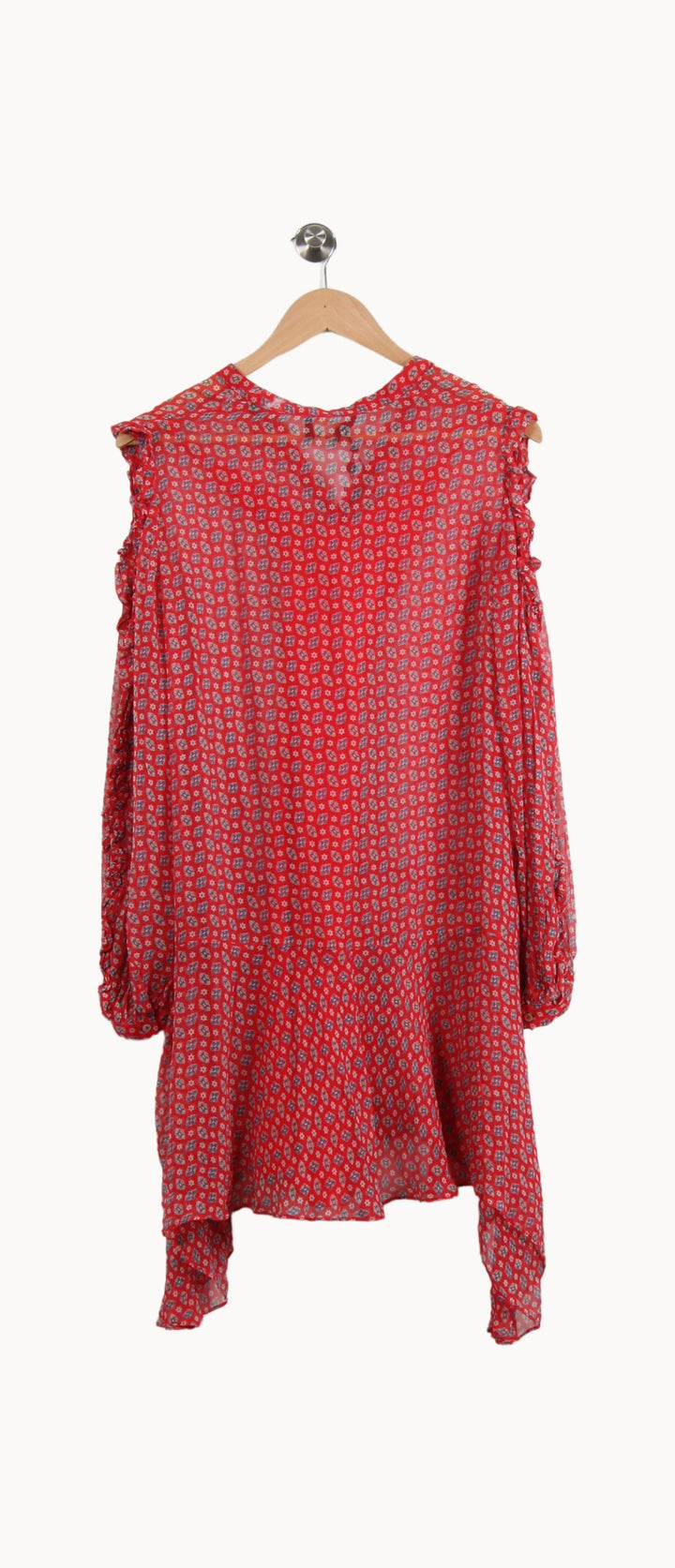 Robe Chemise Rouge - Taille S/36 de la marque The Kooples - Sport | PARAD43544 - Vendu par Paradigme - Image 4