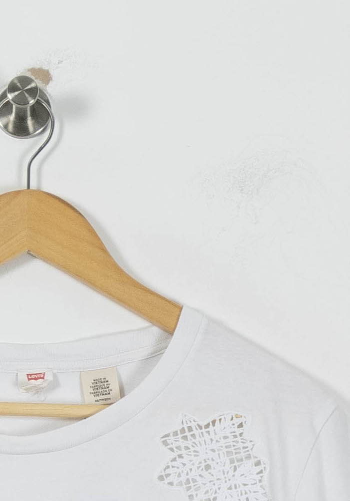 Tee-shirt Blanc - Taille XS/34 de la marque Levi's | PARAD43547 - Vendu par Paradigme - Image 3