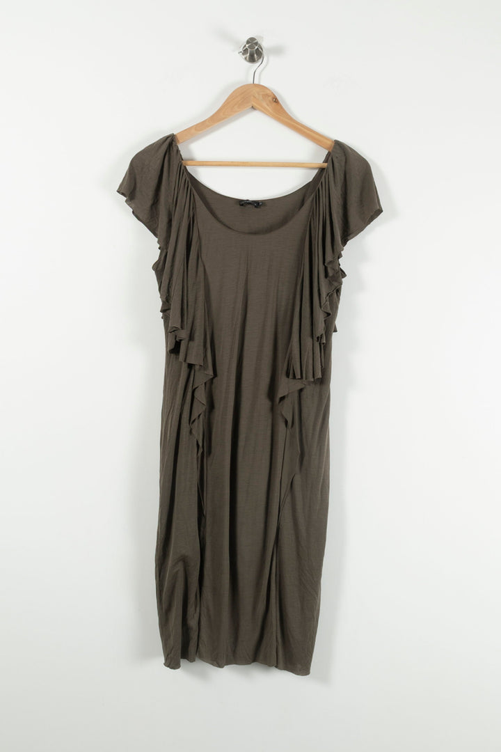 Robe verte/marron - Taille M/38 de la marque Filippa K | PARAD43560 - Vendu par Paradigme - Image 2