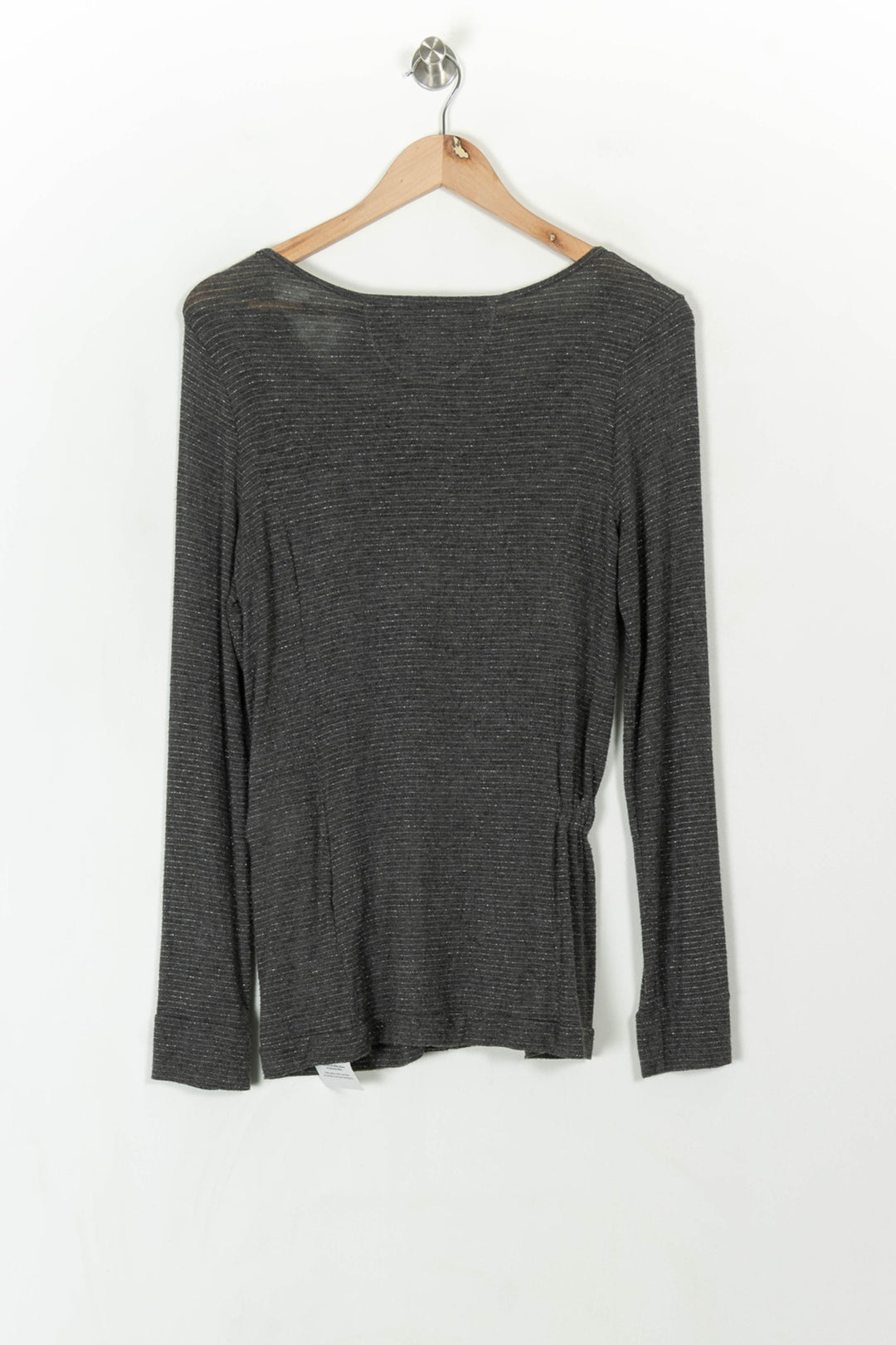 Cardigan gris rayé - Taille L/40 de la marque One Step | PARAD43563 - Vendu par Paradigme - Image 5