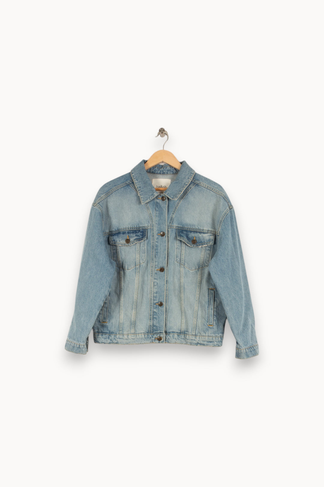 Veste en jean bleue - Taille M/38 de la marque ba&sh | PARAD43607 - Vendu par Paradigme - Image 1