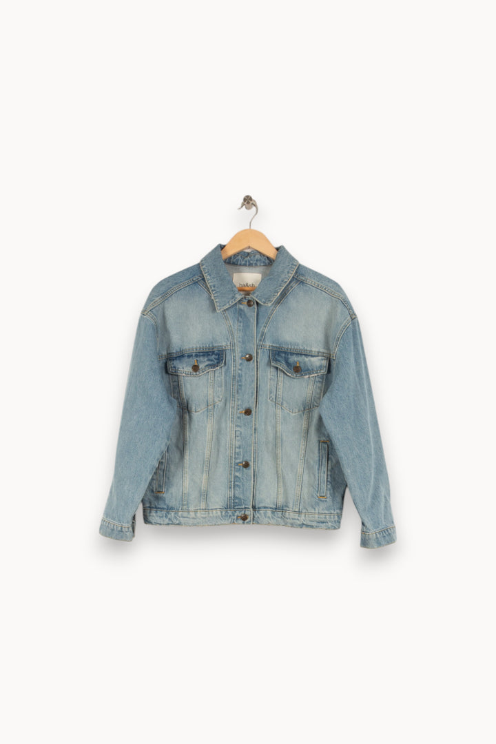 Veste en jean bleue - Taille M/38 de la marque ba&sh | PARAD43607 - Vendu par Paradigme - Image 1