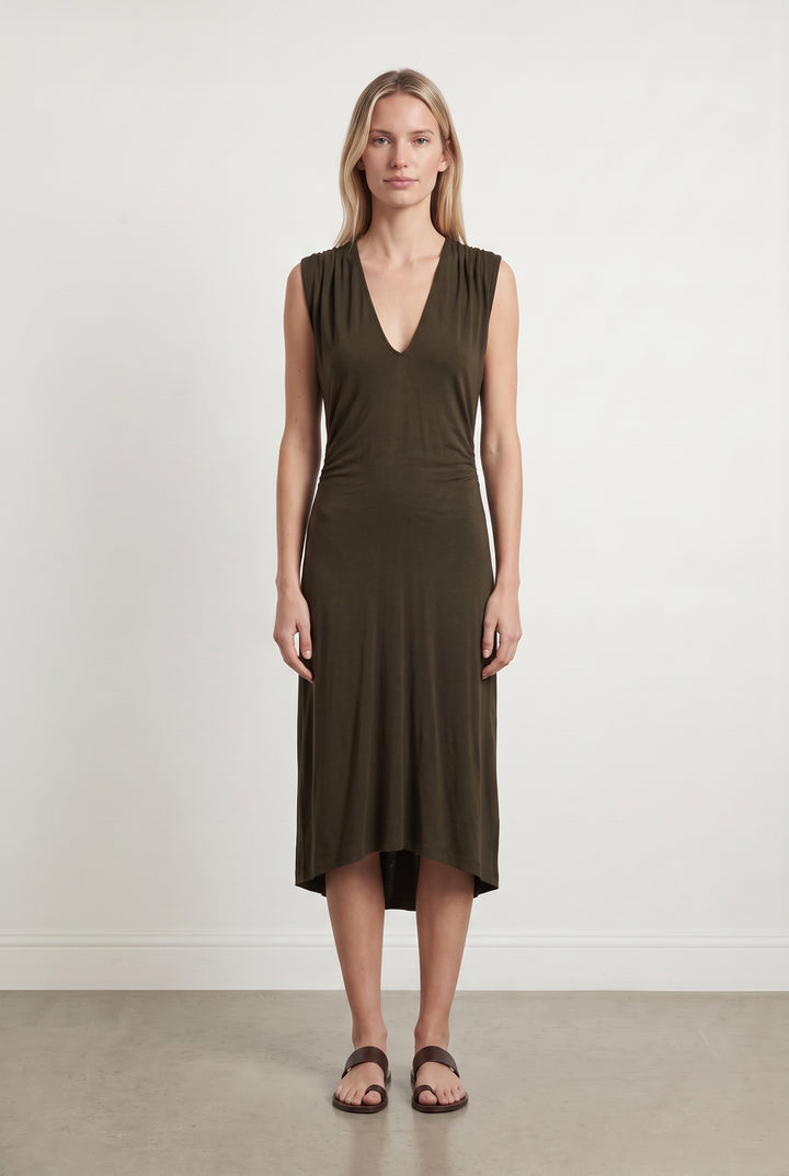 Robe marron/verte - Taille S/36 de la marque Filippa K | PARAD43646 - Vendu par Paradigme - Image 1