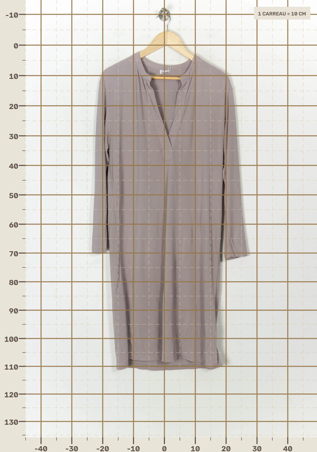 Robe beige/grise - Taille S/36 de la marque Filippa K | PARAD43651 - Vendu par Paradigme - Image 4