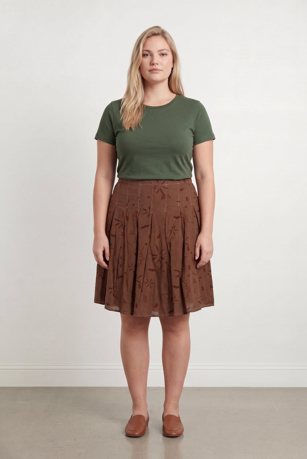 Jupe marron à motifs - Taille XL/42 de la marque Closed | PARAD43657 - Vendu par Paradigme - Image 1