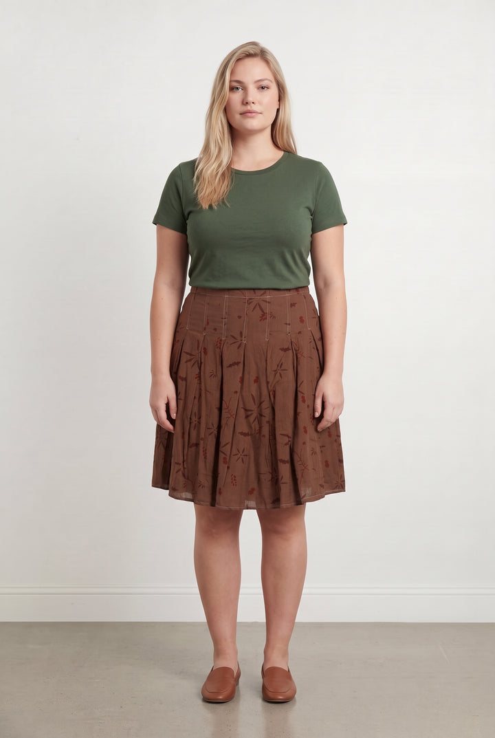 Jupe marron à motifs - Taille XL/42 de la marque Closed | PARAD43657 - Vendu par Paradigme - Image 1