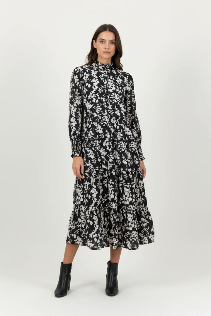 Robe longue noire et blanche - Taille S/36 de la marque Petite Mendigote | PARAD43668 - Vendu par Paradigme - Image 1